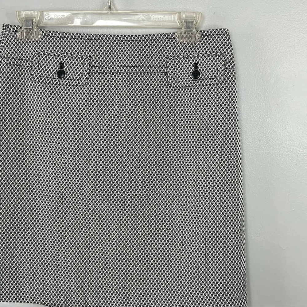 Ann Taylor Skirt Black White Small 4 - Image 3