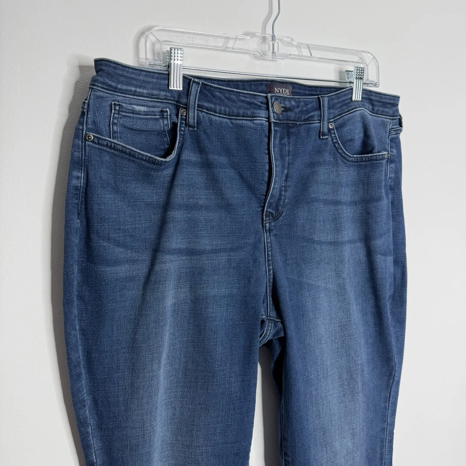 NYDJ‎ Sheri Slim Jeans In Bluewell Wash Size 18 Stretch Lift Tuck Technology - Image 7