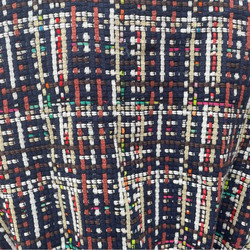 Halogen petite plaid woven blazer with an adjustable waist and fringe / LP - Image 14