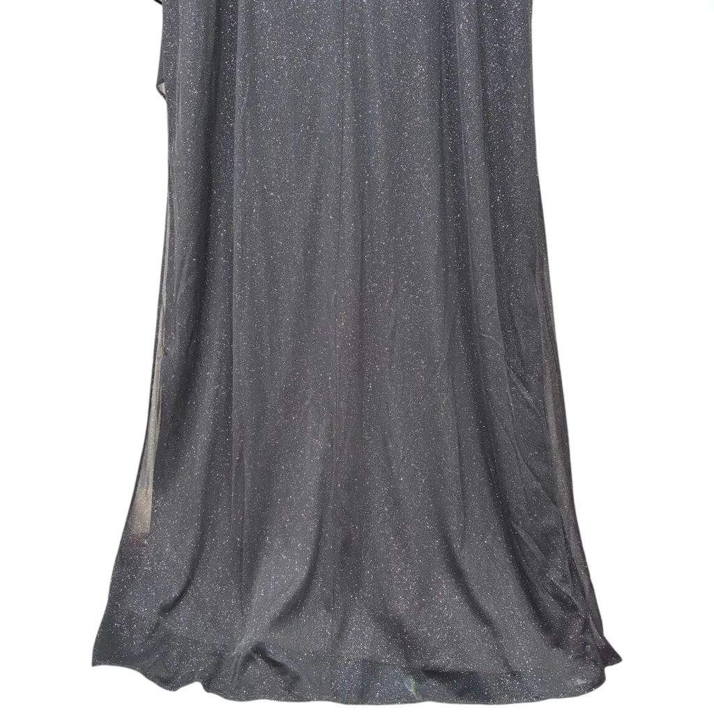 Alex Evenings Smokey Gray Sparkle Maxi Ballgown Formal Dress NWT Women Size 16 - Image 14