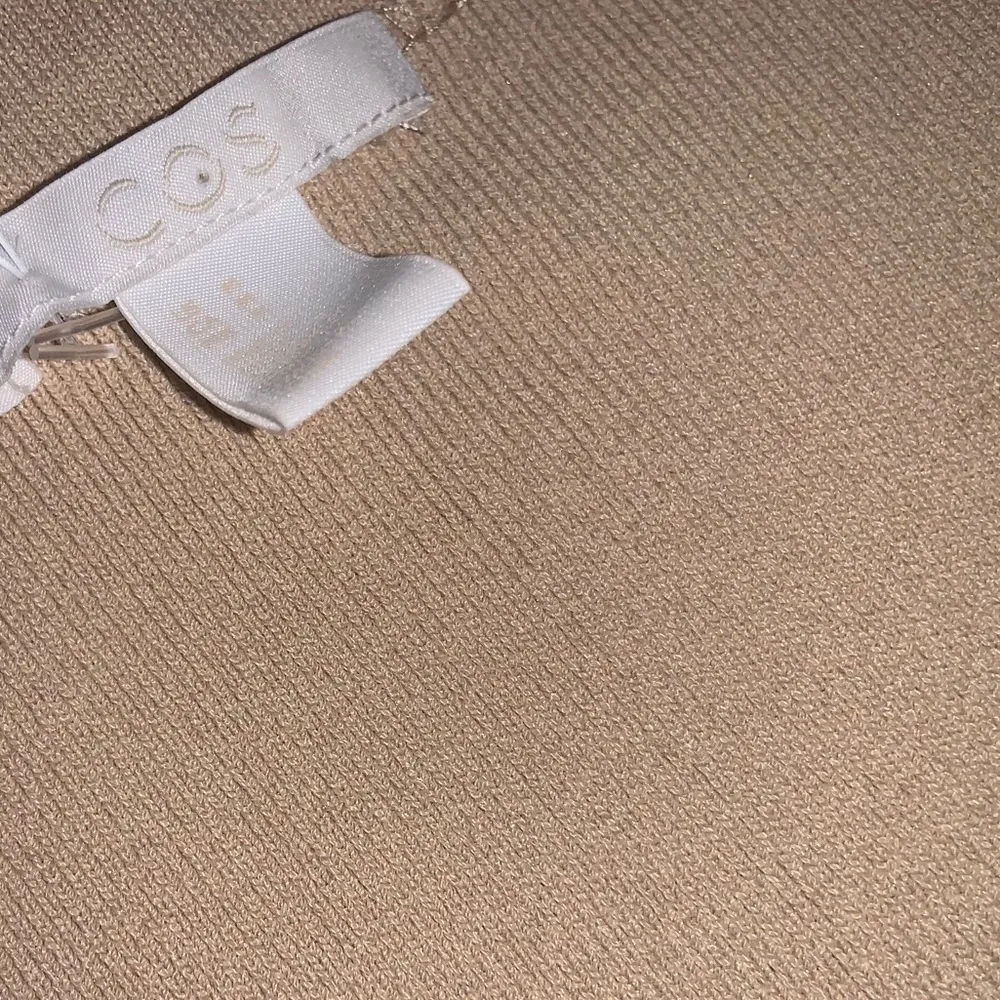 COS Square Neck Tube Dress in Beige knit classic fall casual contemporary - Image 9