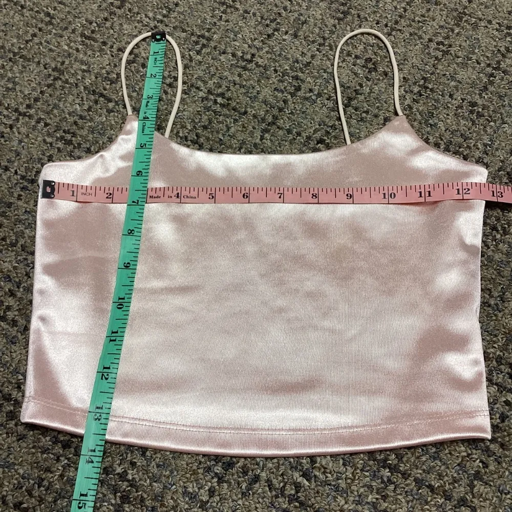 Aeropostale Seriously Soft Pink Satin Bungee Cami * Size XS - Image 4