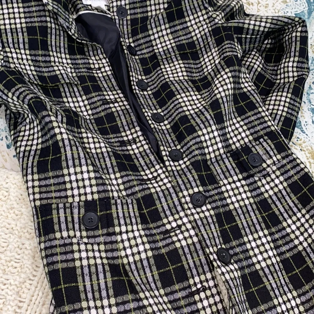 WORTHINGTON plaid trench clueless style jacket size 4 - Image 10