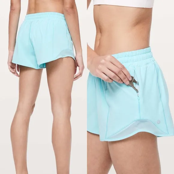 Lululemon Hotty Hot Shorts Long 4" Hydra Blue - Image 2