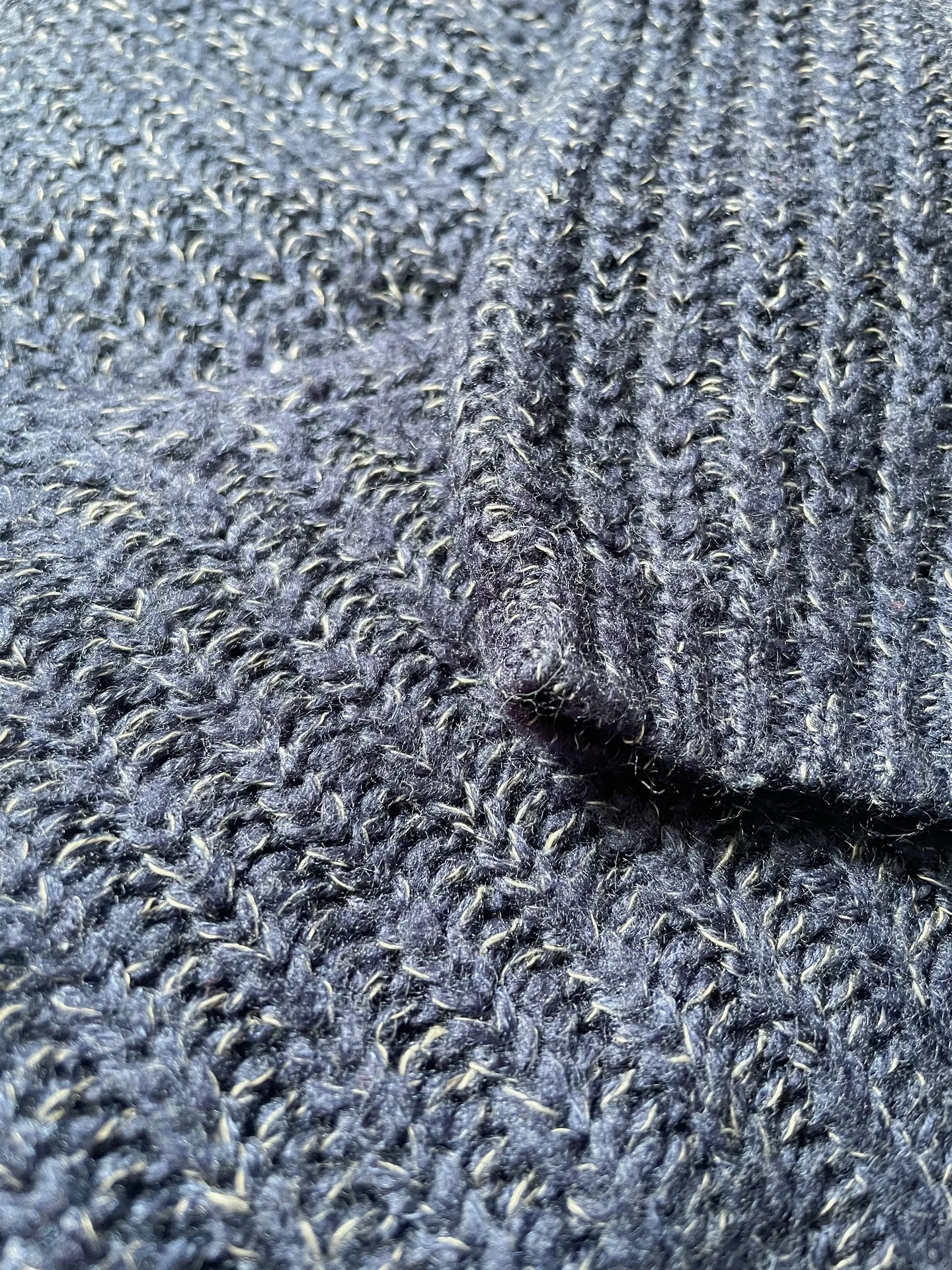 Blue Wrap Crossover Knit Jumper Sweater - Image 6