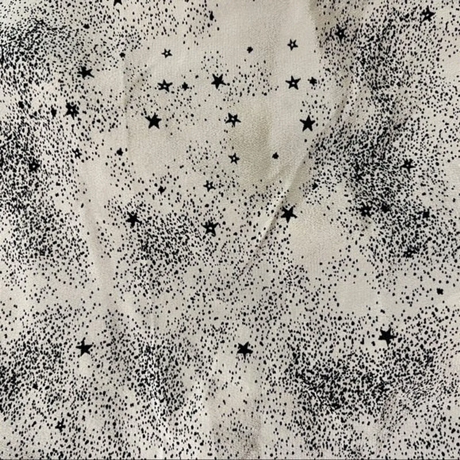 Les Fees de Bengale Skirt Women 6 Ivory Black Star Print A - Image 3