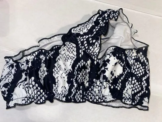 Snakeskin Bikini Set Black Size M - Image 2