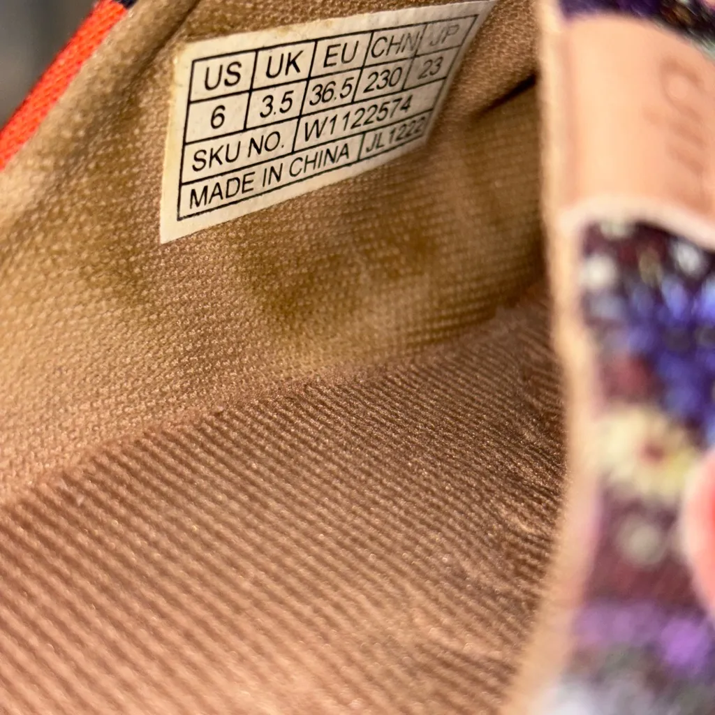 UIN Women's Blossom Slip On Shoes Colorful Comfortable Lightweight Sneakers Black Size 6 - Image 9