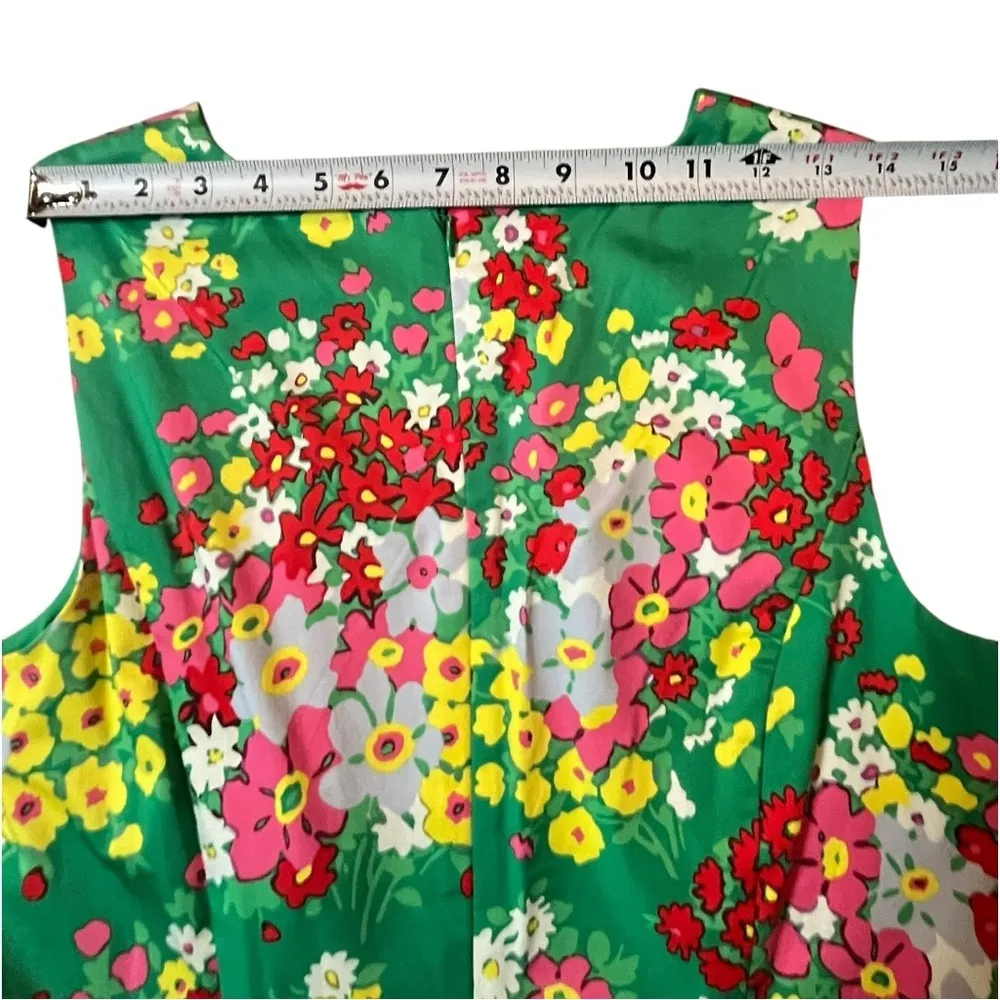 Talbots Petite Bright Floral Sleeveless Cottagecore Shift Dress Women’s 10P NWOT - Image 8