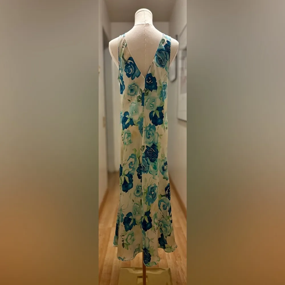 Oscar de la Renta pink label floral slip dress sz M - Image 2