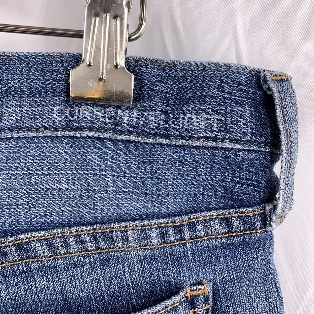 Current/Elliott Shorts Cutoff Denim Jean Shorts The Boyfriend Distressed Size 25 - Image 5