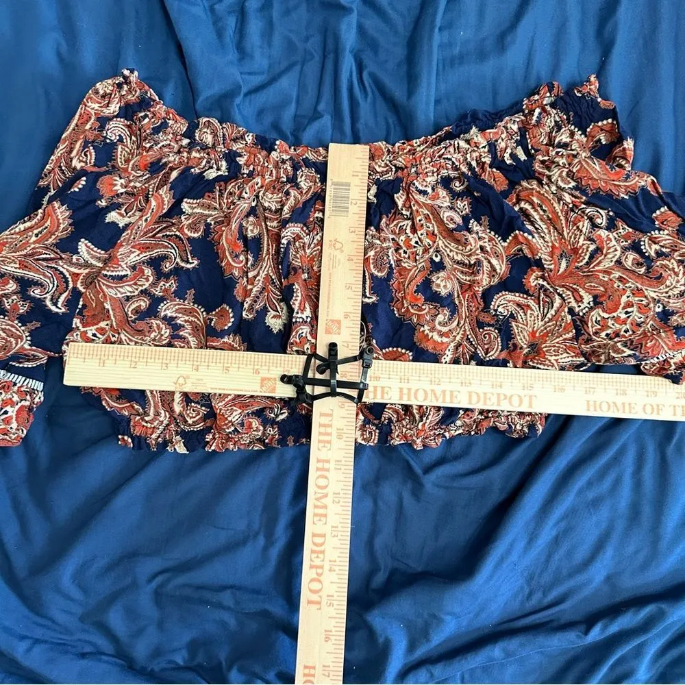 Sans Souci Flutter Sleeve Crop Blouse L - Image 6