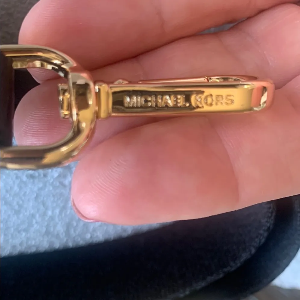 Michael Kors Black Nylon Bag Strap with Gold Toned Hardware NWT - Image 3