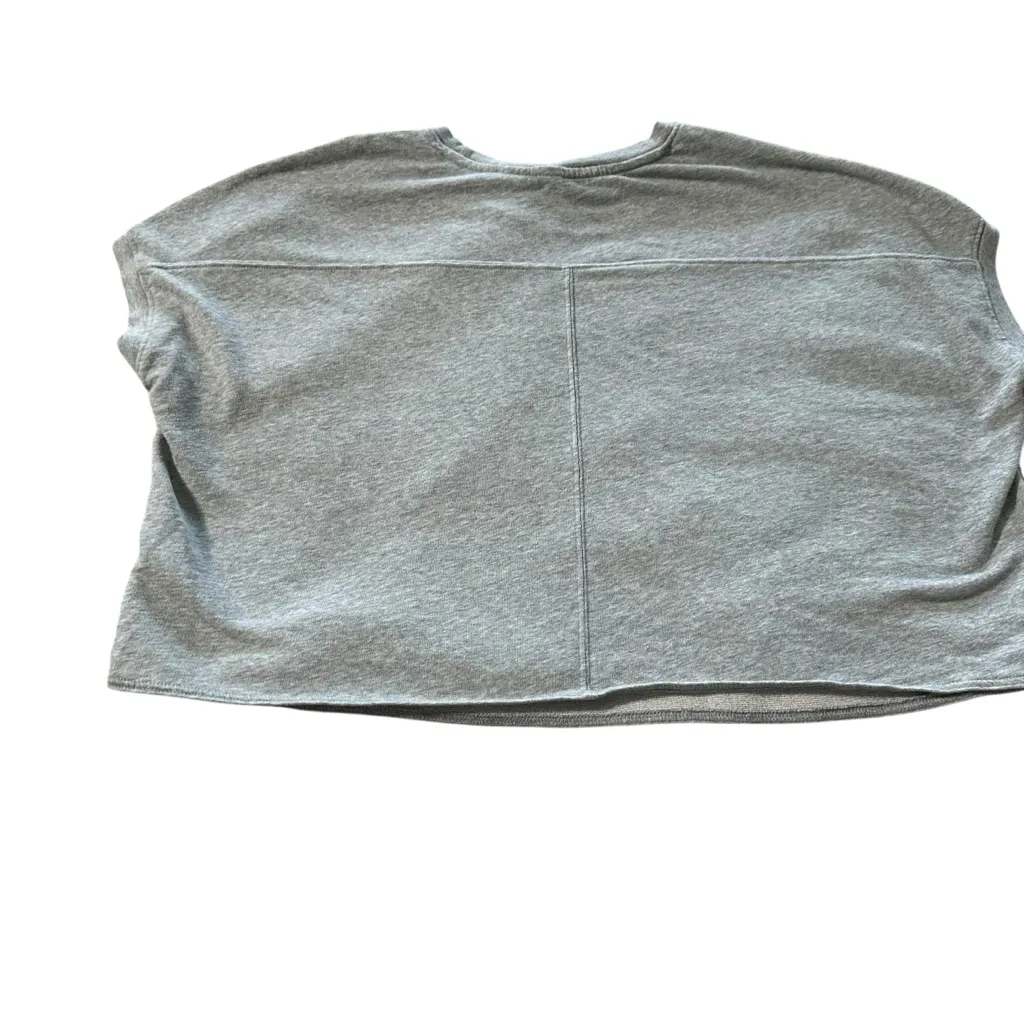 Old Navy Heather Gray Cropped Oversized Knit Top - Image 2