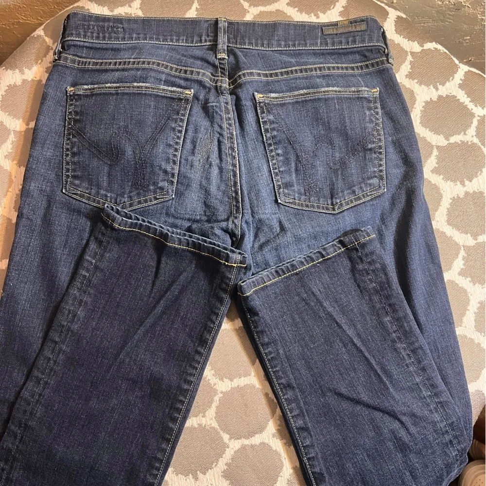 Citizens Of Humanity Ava Low Rise Blue Straight Leg Jean Classic Denim dark wash - Image 15