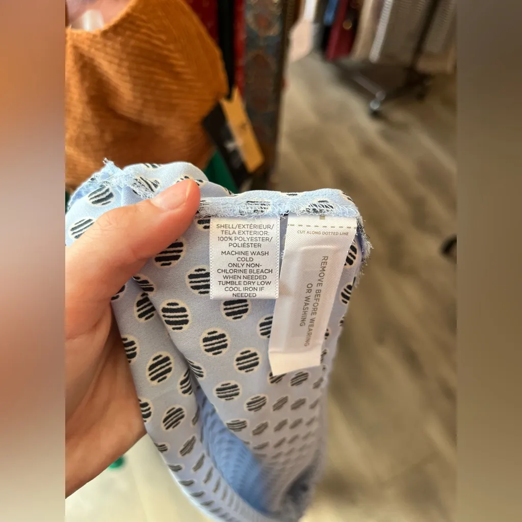 Loft  Light Blue Blouse - Image 4