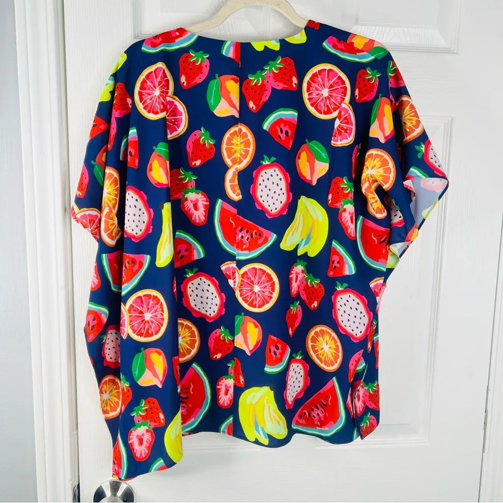 Sz S Crosby by Mollie Burch Maggie Top in Tutti Frutti Preloved $150 MSRP - Image 3