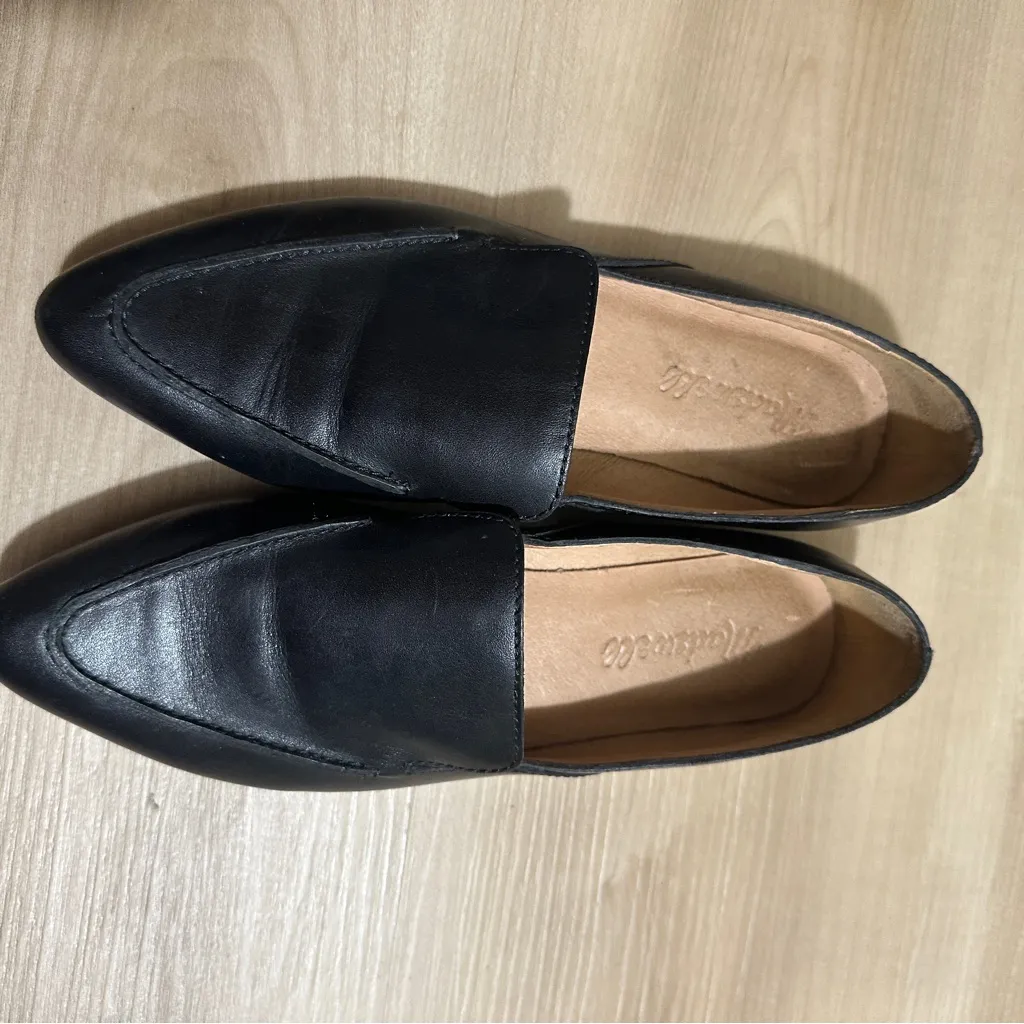 Madewell The Frances Leather‎ Loafer Black Size 5.5 - Image 10