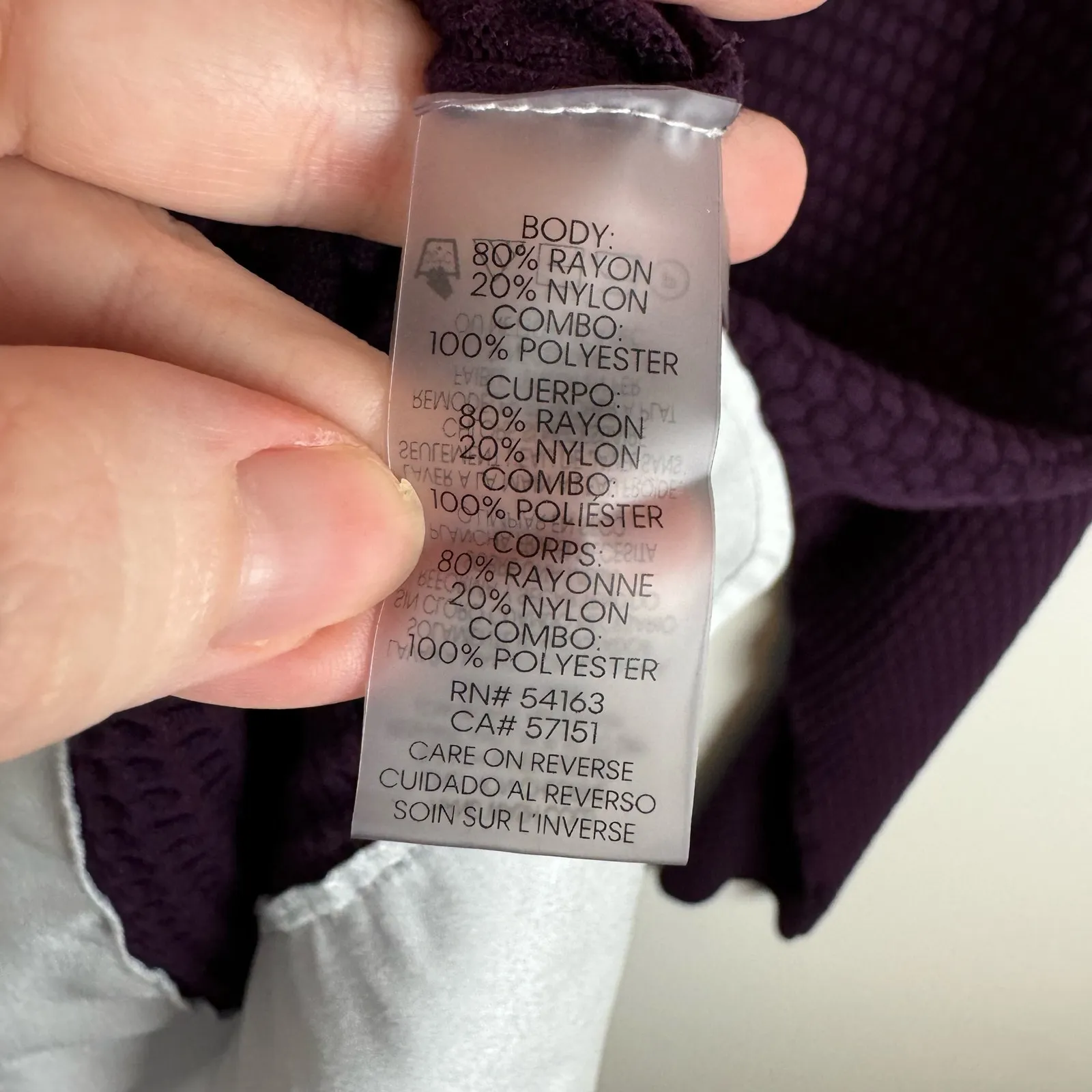 Calvin Klein Womens Purple Mixed Media Pullover Sweater | Office Casual Classic‎ - Image 9