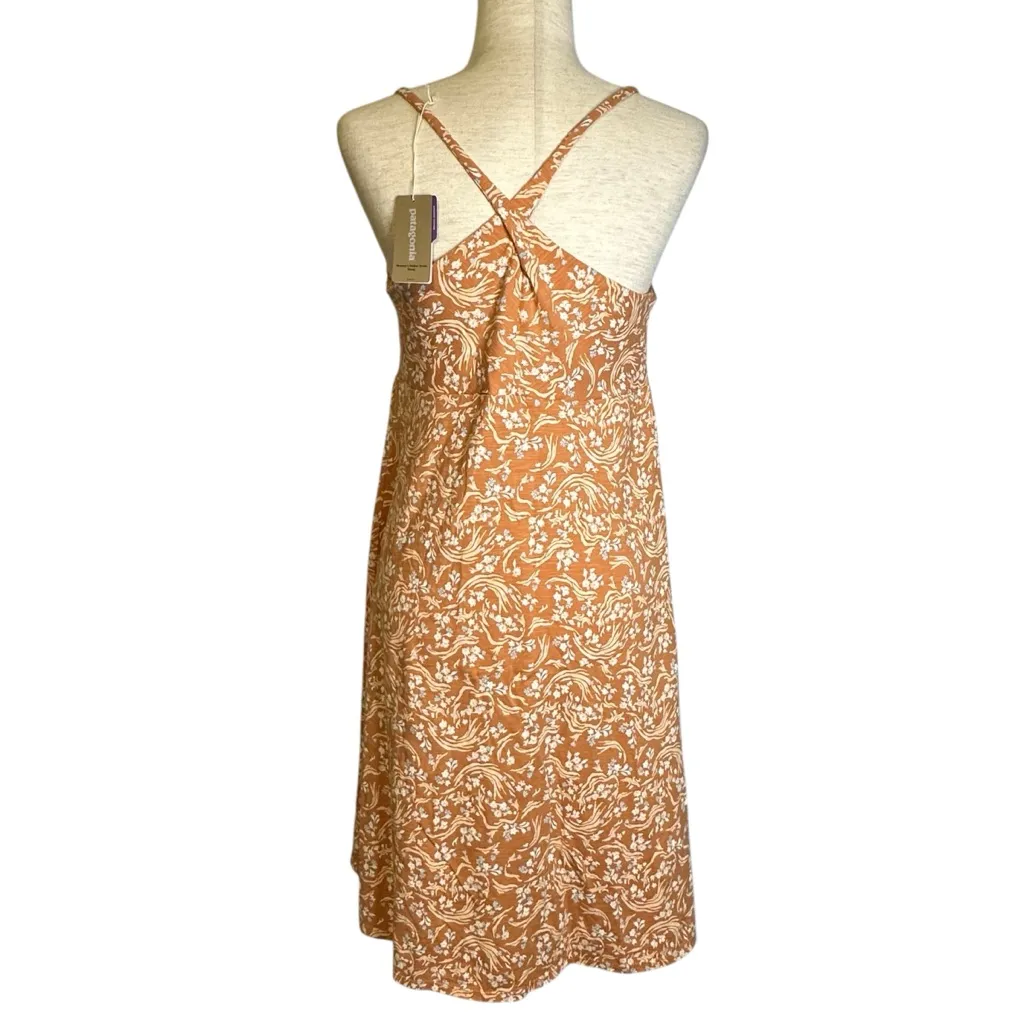 Patagonia Amber Dawn Dress‎ Hillside Trails Toasted Peach Sundress NWT Large - Image 6