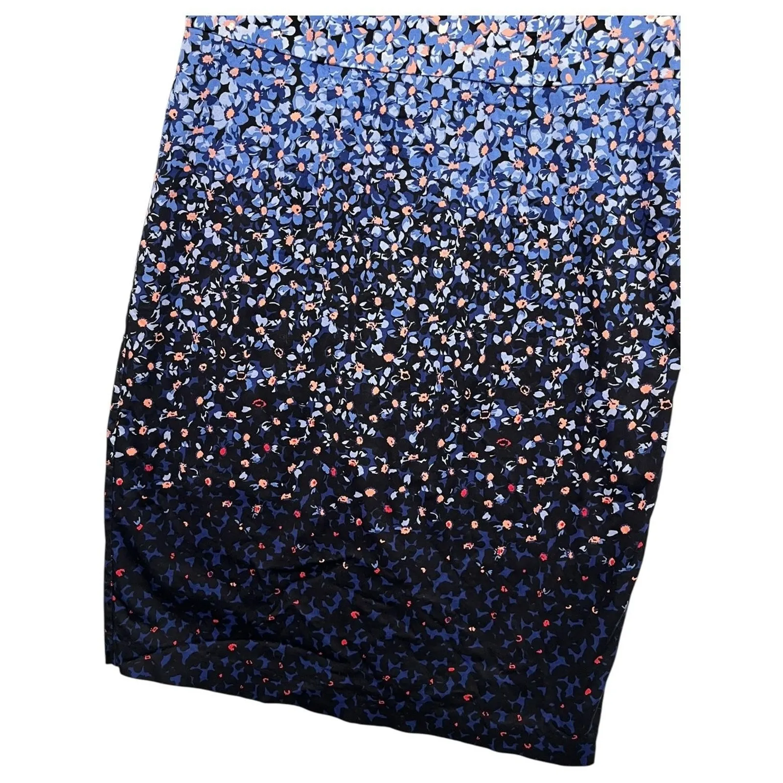 Talbots Dress Womens 8 Blue Pink Floral Sheath Lined Short Sleeve Spring Summer - Image 5