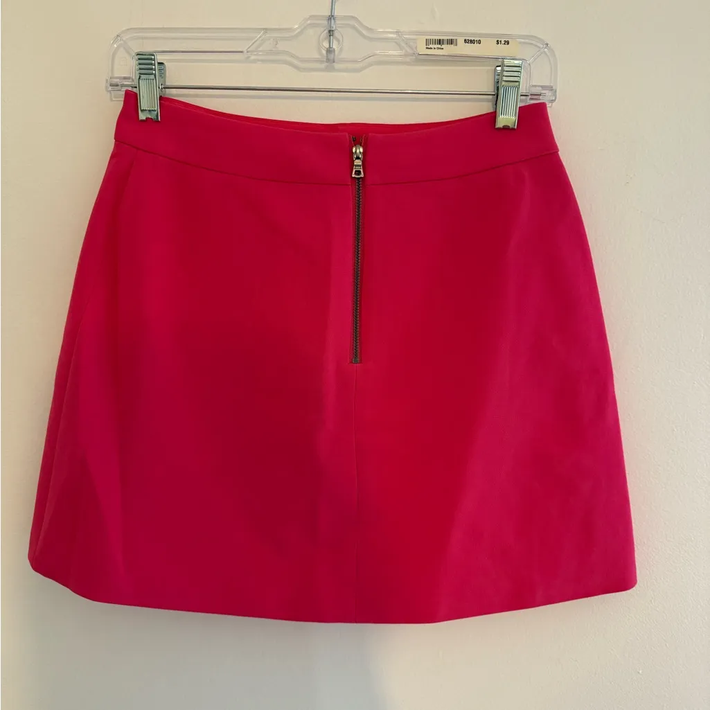 NWT Alice + Olivia Watermelon Mini Skirt with Zipper - Image 2