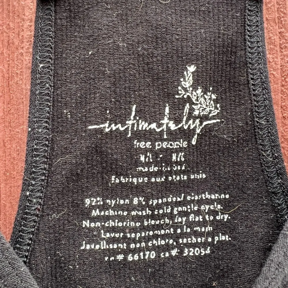 Free People Move Along Black Bodysuit Size M/ L - Image 8