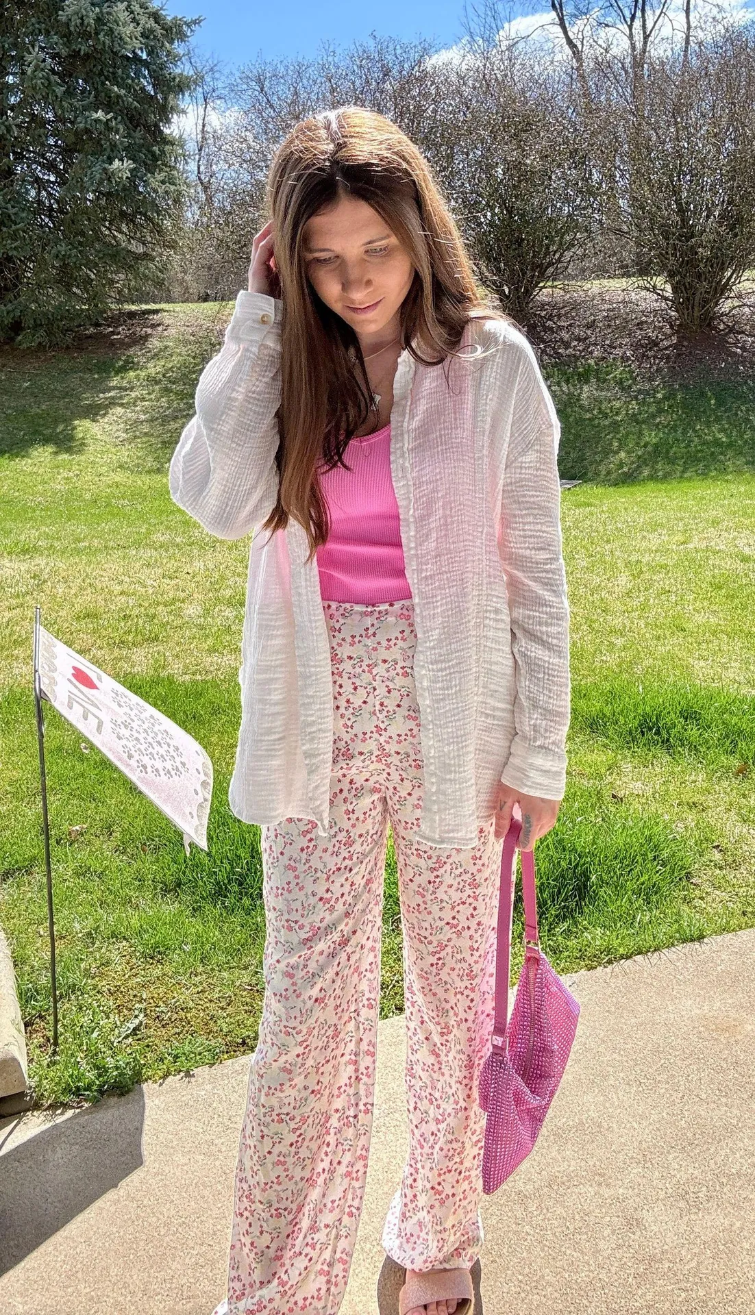 Floral Wide Leg Bottoms - Image 8