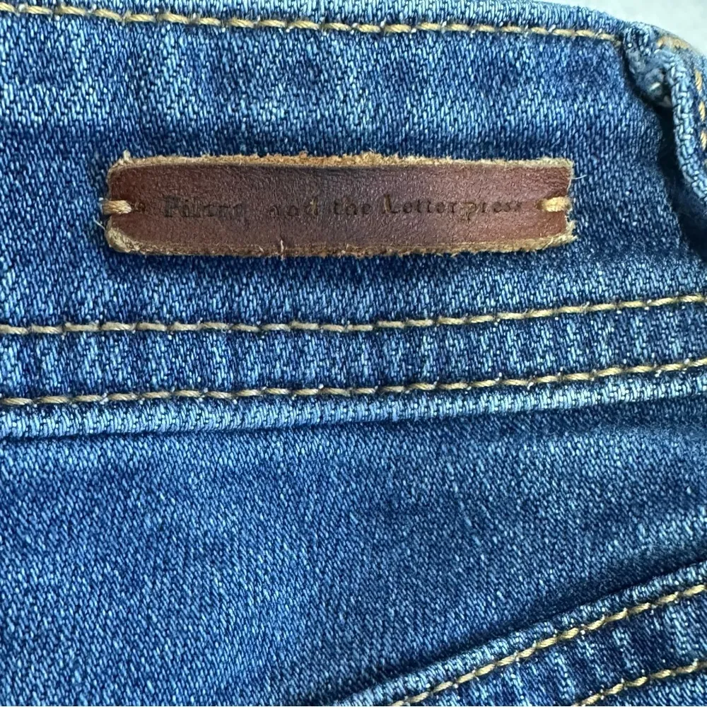 Pilcro & The Letterpress Slim Boyfriend Jeans 25 Blue Distressed Anthropologie - Image 7