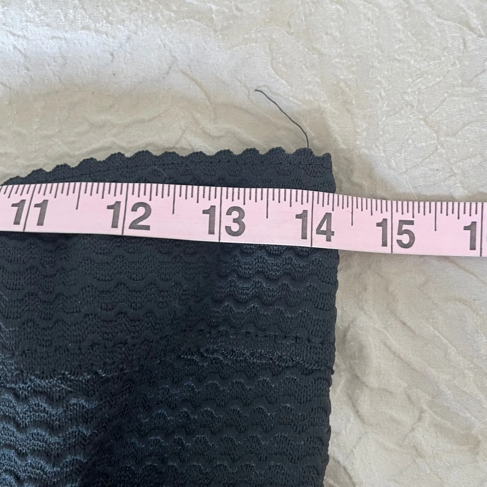 Sans Souci Black Textured Strapless Sweetheart‎ Fit Flare Mini Dress Size Medium - Image 6