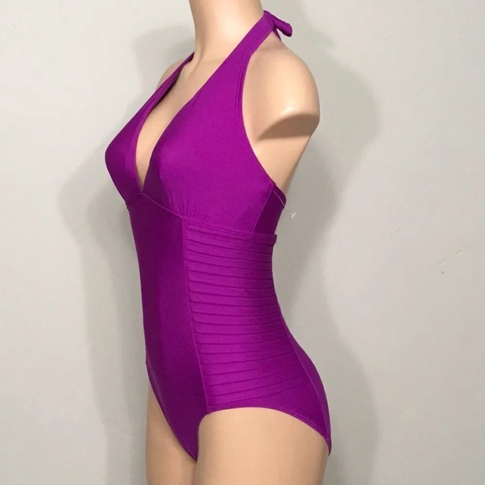 Calvin Klein halter v-neck swimsuit. NWOT - Image 7