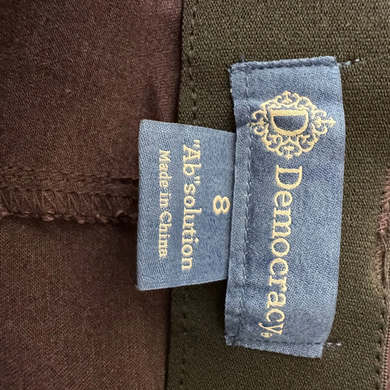 Democracy Natalie Dark Purple Ab Solution Straight Leg Colored Jean Size 8 NWT - Image 7