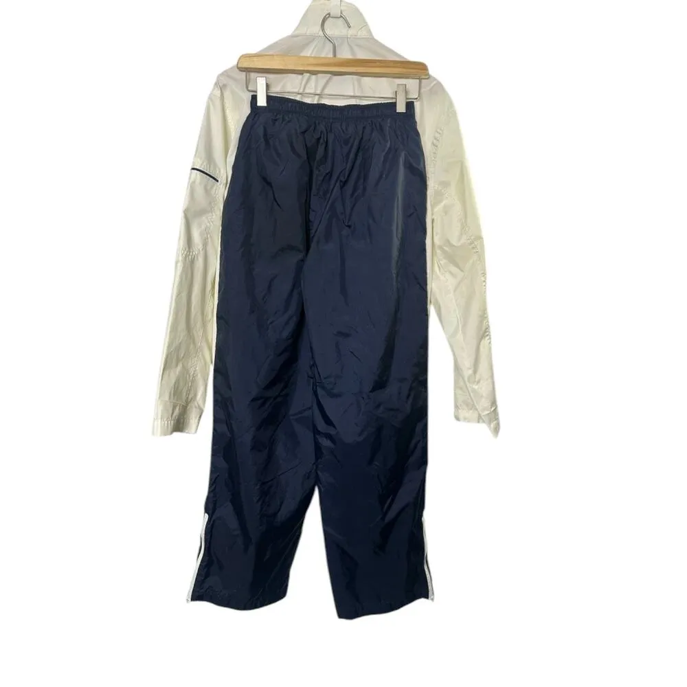 Vintage Nike Windbreaker Jacket & Pants Tracksuit Windsuit White Blue M 8/10 - Image 8