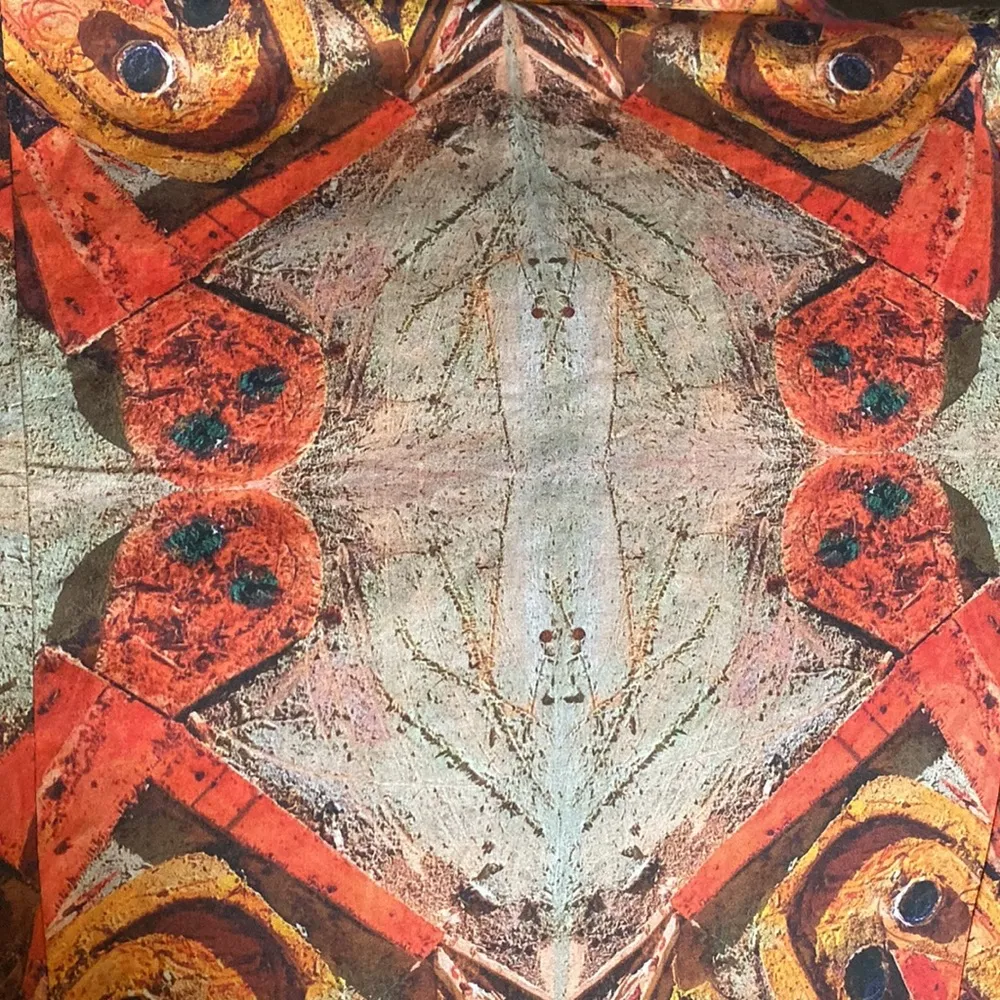 By Akka Creation Trench iacket Women's 3/quarter Unique size 40” M/L Orange - Image 10