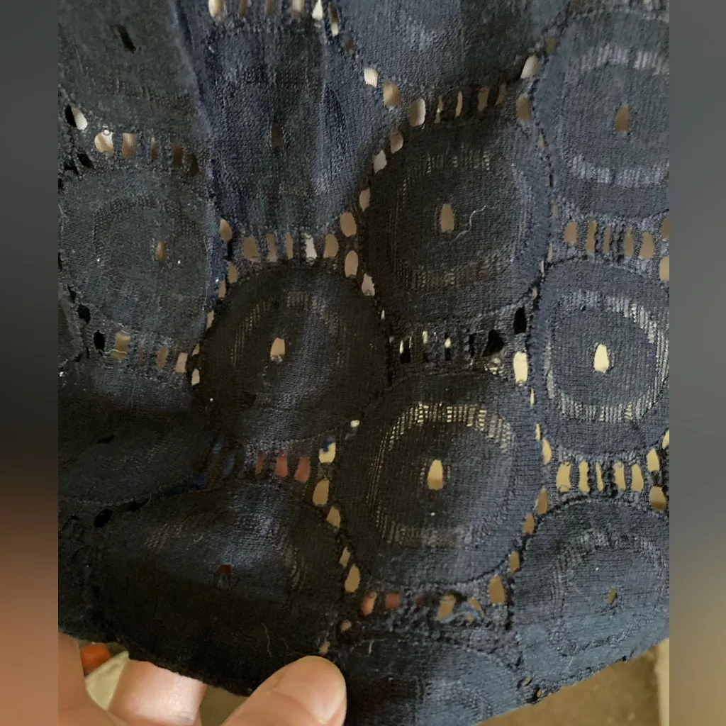 🌞NWOT Jessica Howard Sleeveless Black Lace with Nude Lining Midi Dress A - Image 6