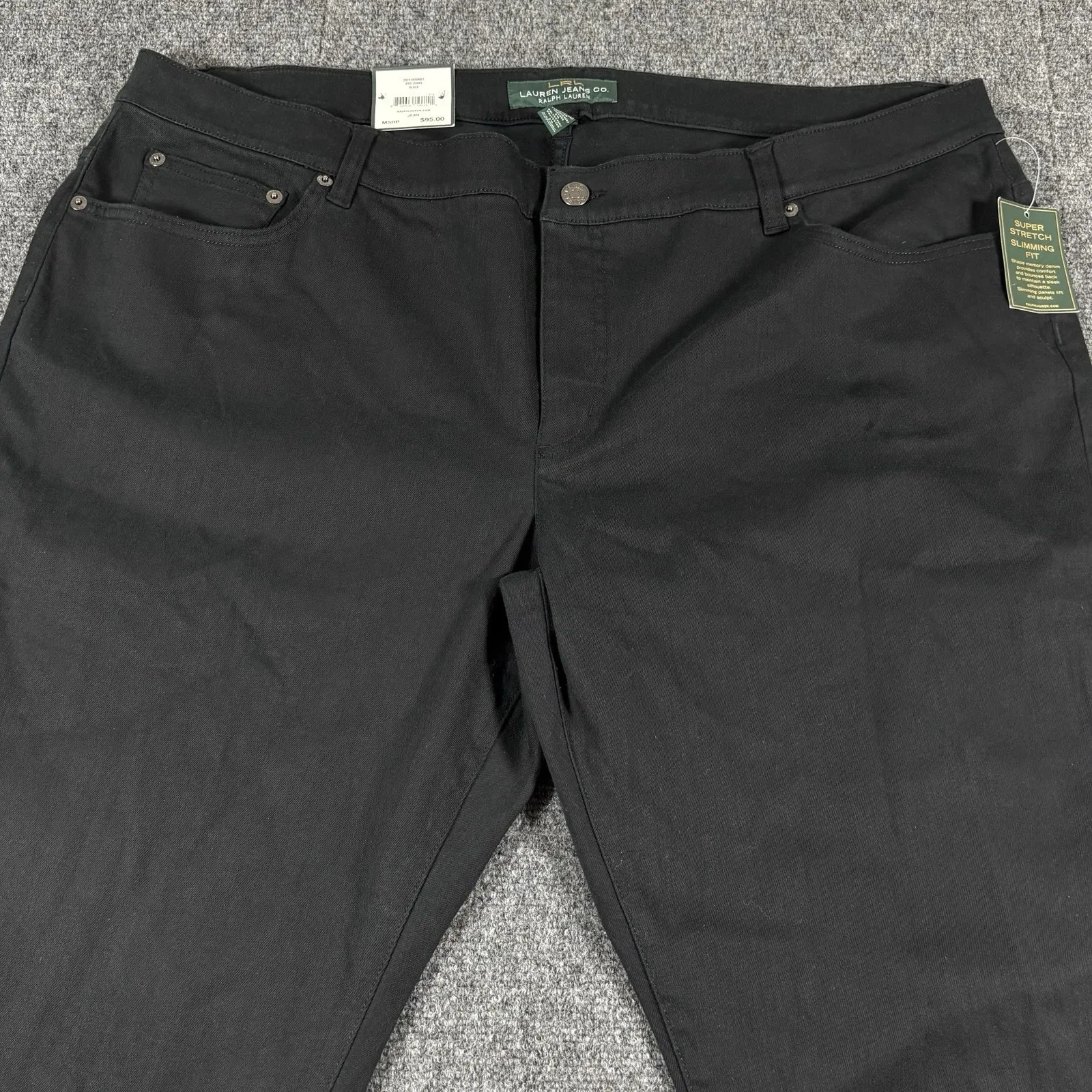 LRL Ralph Lauren Jeans Co. Modern Skinny Womens Size 22w‎ Dark Denim Stretch NEW - Image 3