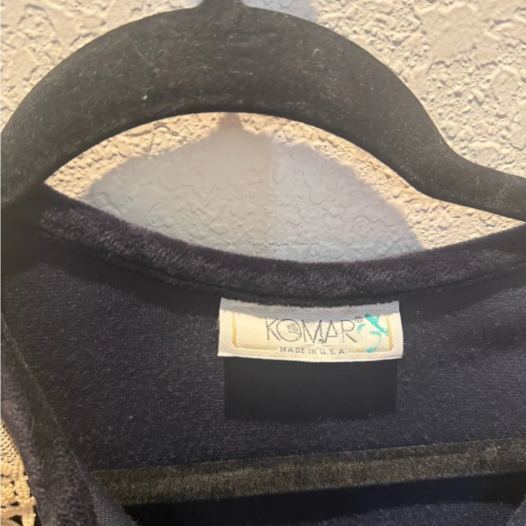 Vintage Made in USA Terrycloth Velour Black Size undefined - Image 3