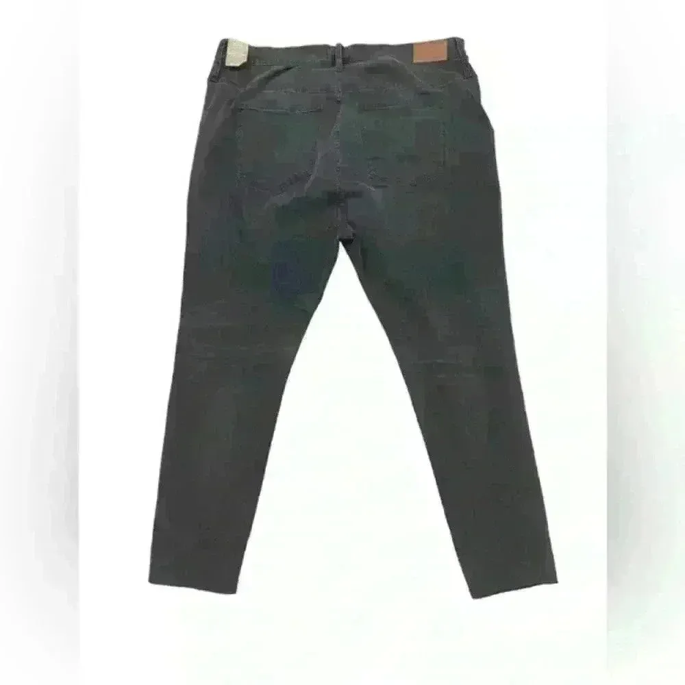 NWT Madewell Curvy High Rise Skinny Distressed Black Jean‎ Size 36P - Image 10