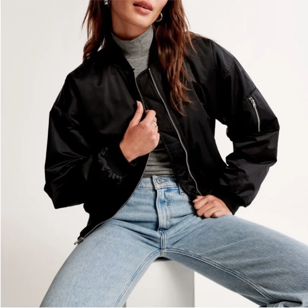 Abercrombie & Fitch Nylon Bomber Jacket - Image 2