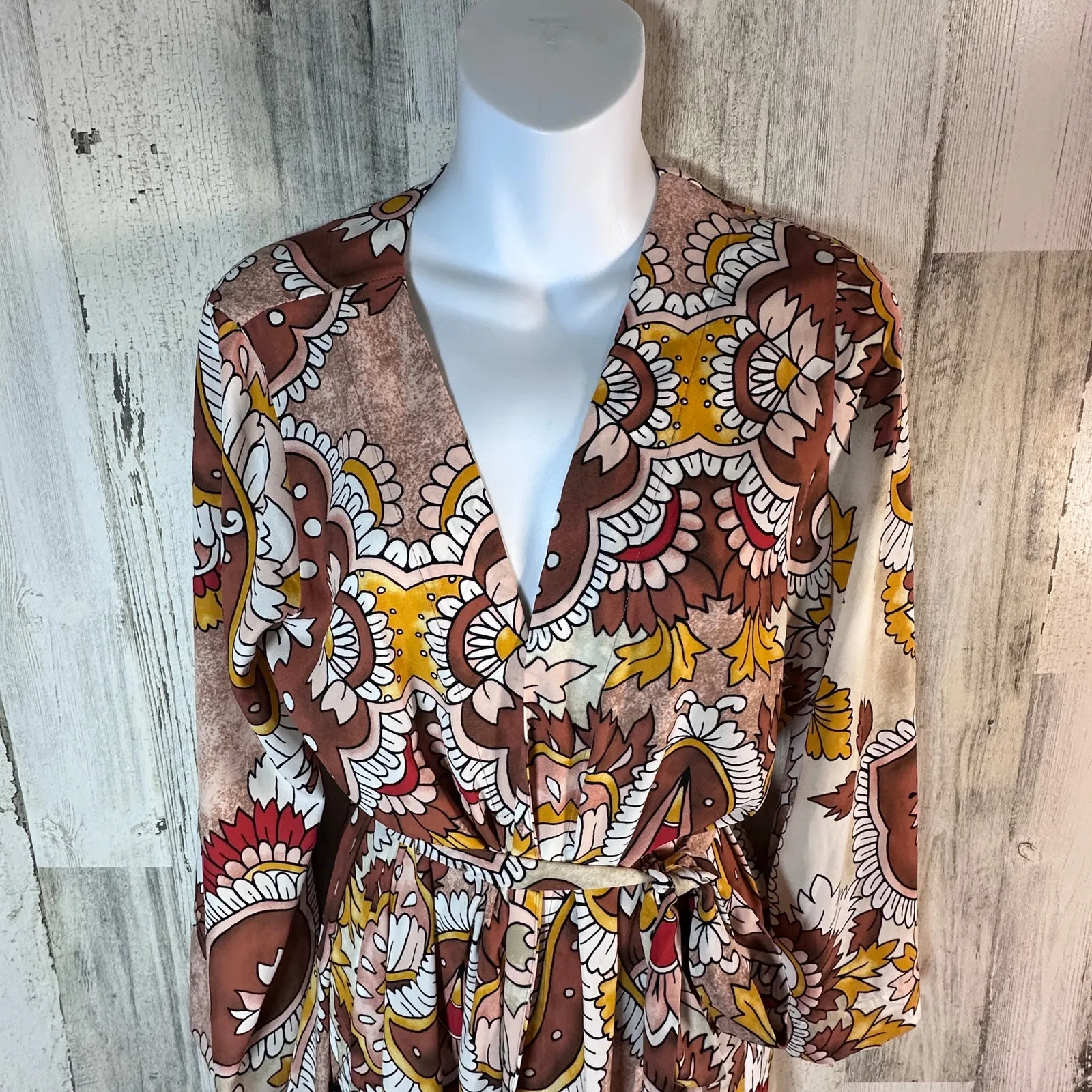 NWT BCBG Max Azria Rio Red Wrap Dress | Kimono Style | Sz Small | MSRP $248 - Image 4