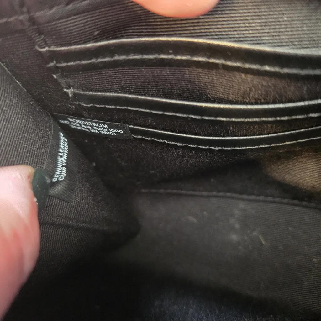 Nordstrom Snakeskin Print Envelope Purse with Chain - Image 10