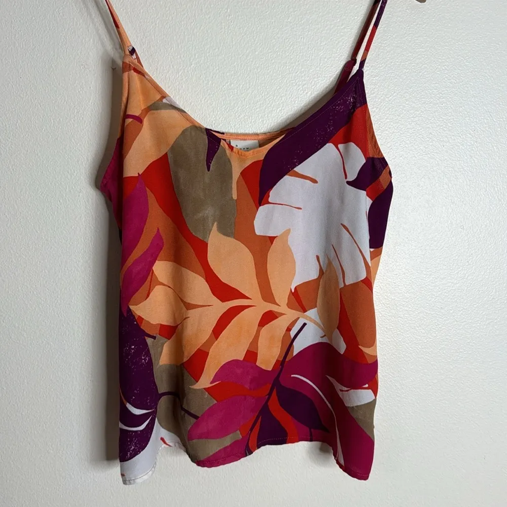 A new day ladies bite floral sheer spaghetti shirt size small - Image 2