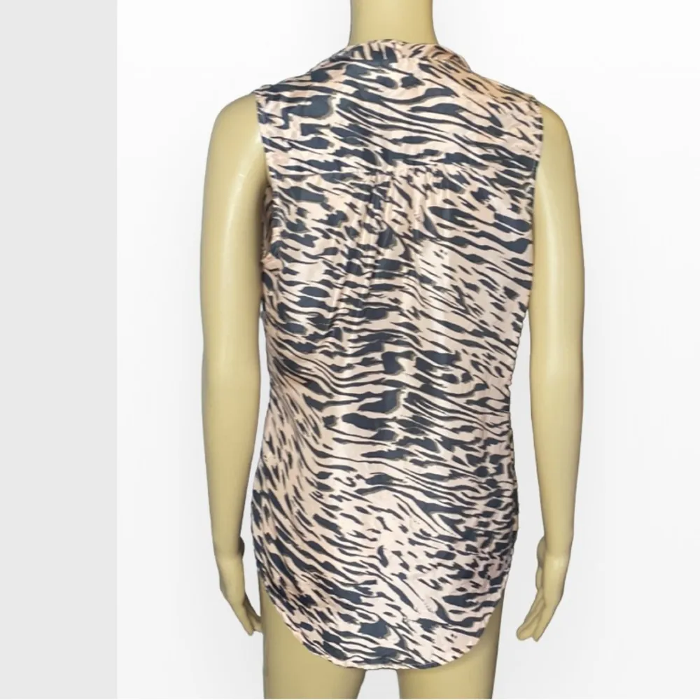 CAbi Style #104 Just So Zebra Print Silk Size S - Image 8