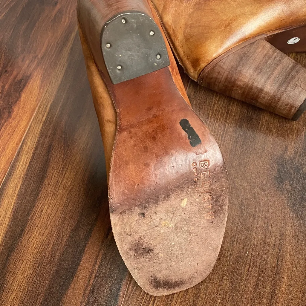 Bed Stu Onset Peep Toe Heel Leather Shoes - Image 10