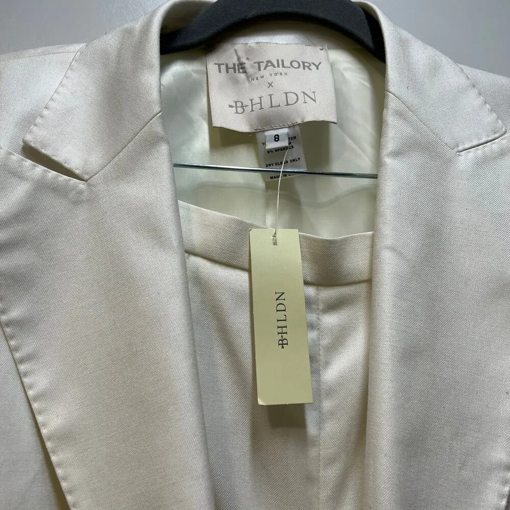 The Tailory New York x BHLDN Westlake Suit Jacket & Pant Set Cocktail Formal - Image 3