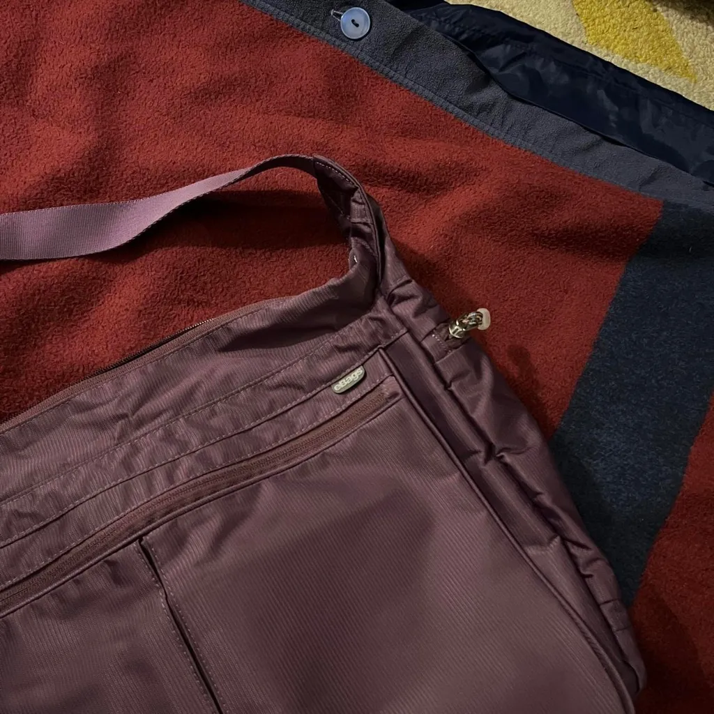 Ebag Plum purple messenger Crossbody Bag Travel Vacation spacious shoulder - Image 2