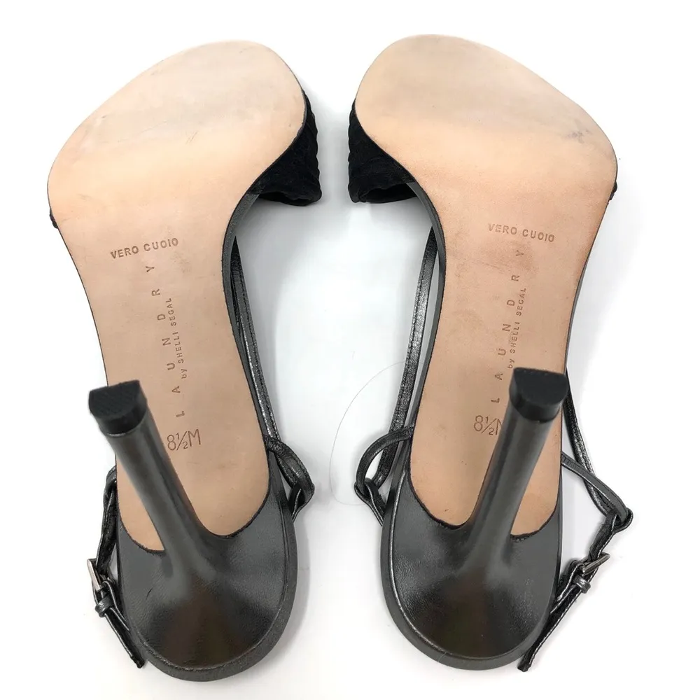 LAUNDRY by SHELLI SEGAL open toe heels, NWOT - Image 6