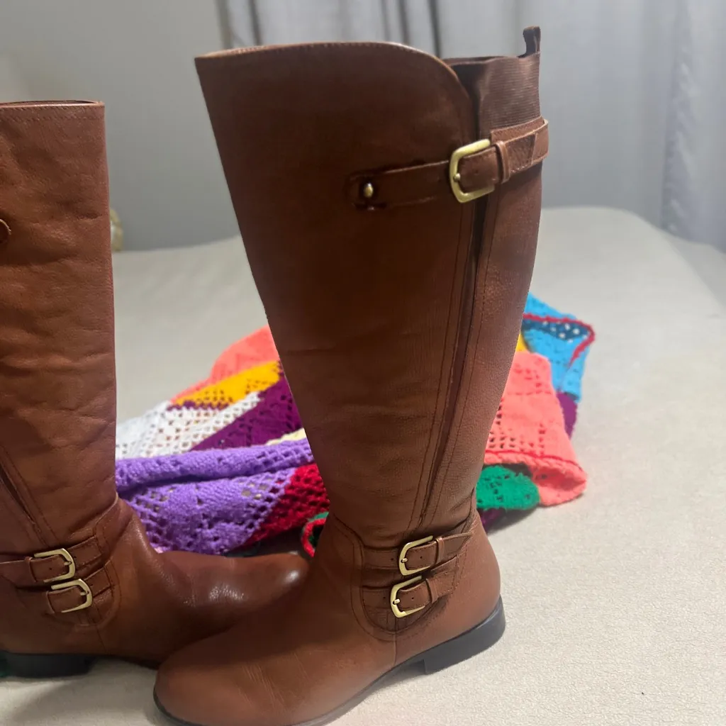 Naturalizer Tan Over the Knee Boots - Image 3