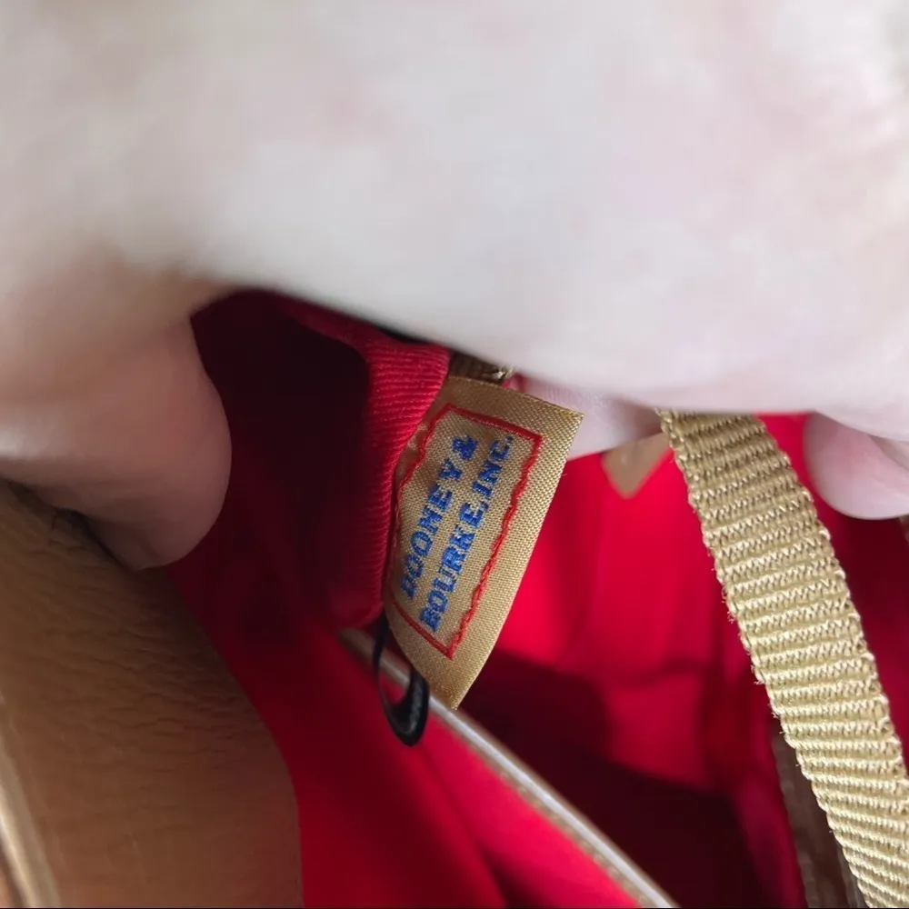 Dooney & Bourke Morgan Saddle Tan Shoulder Bag with Dust Bag and Coin Purse - Image 7