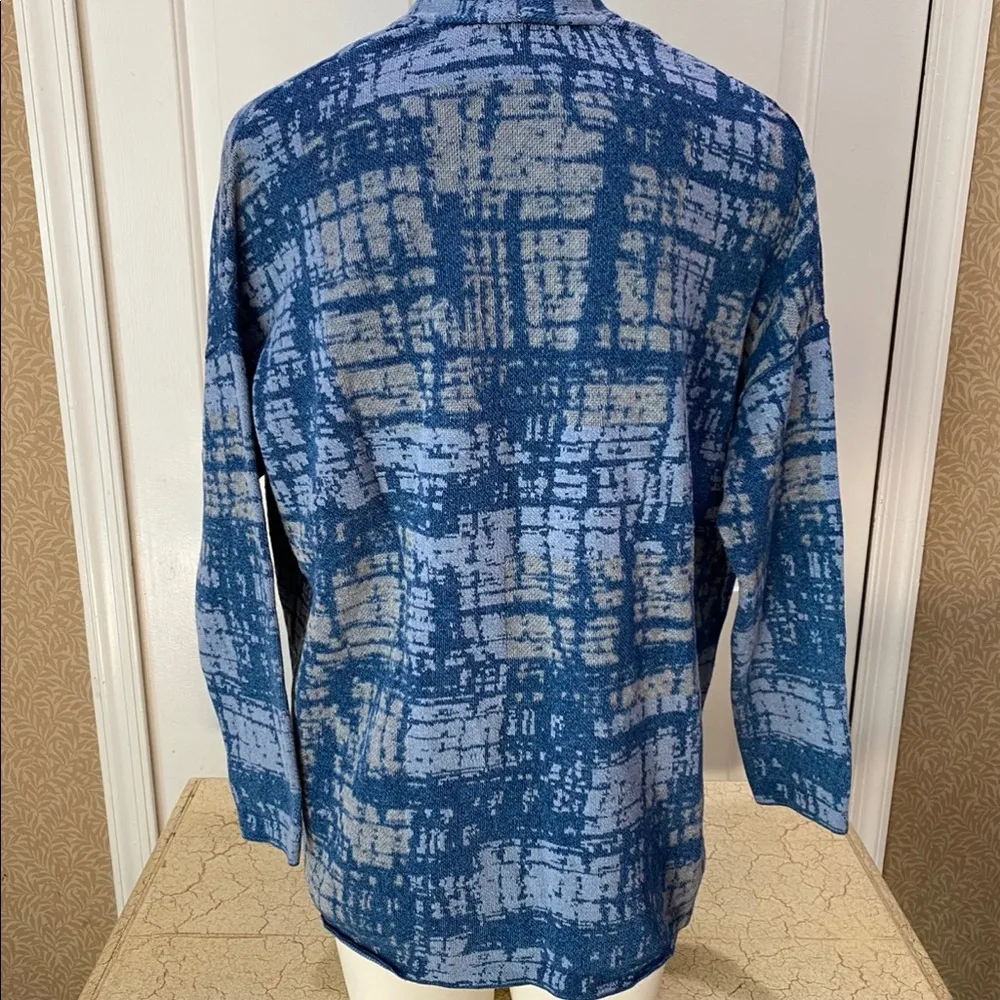 J. Jill Pure Jill Indigo Cardigan Petite Small PS - Image 6